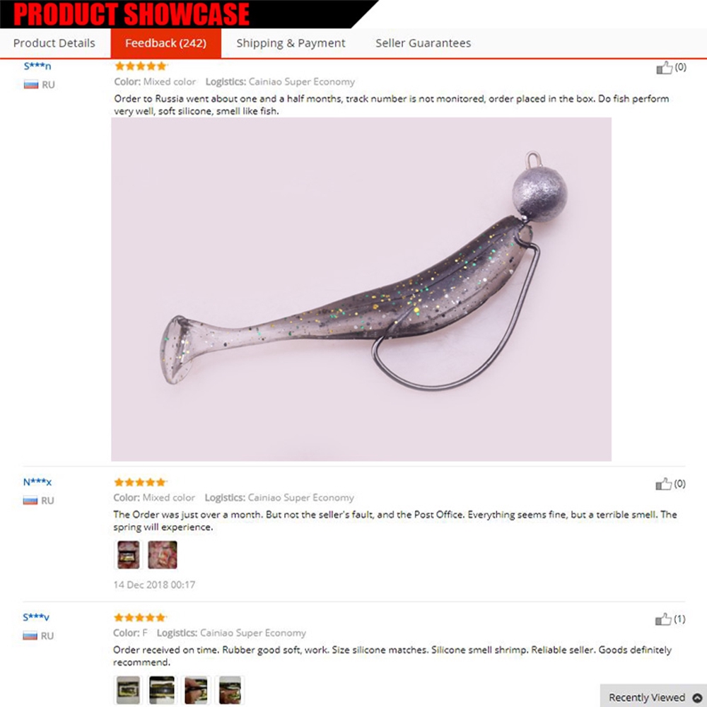 MUVAKO Set 10 mồi câ cá giả 2 màu chất lượng cao