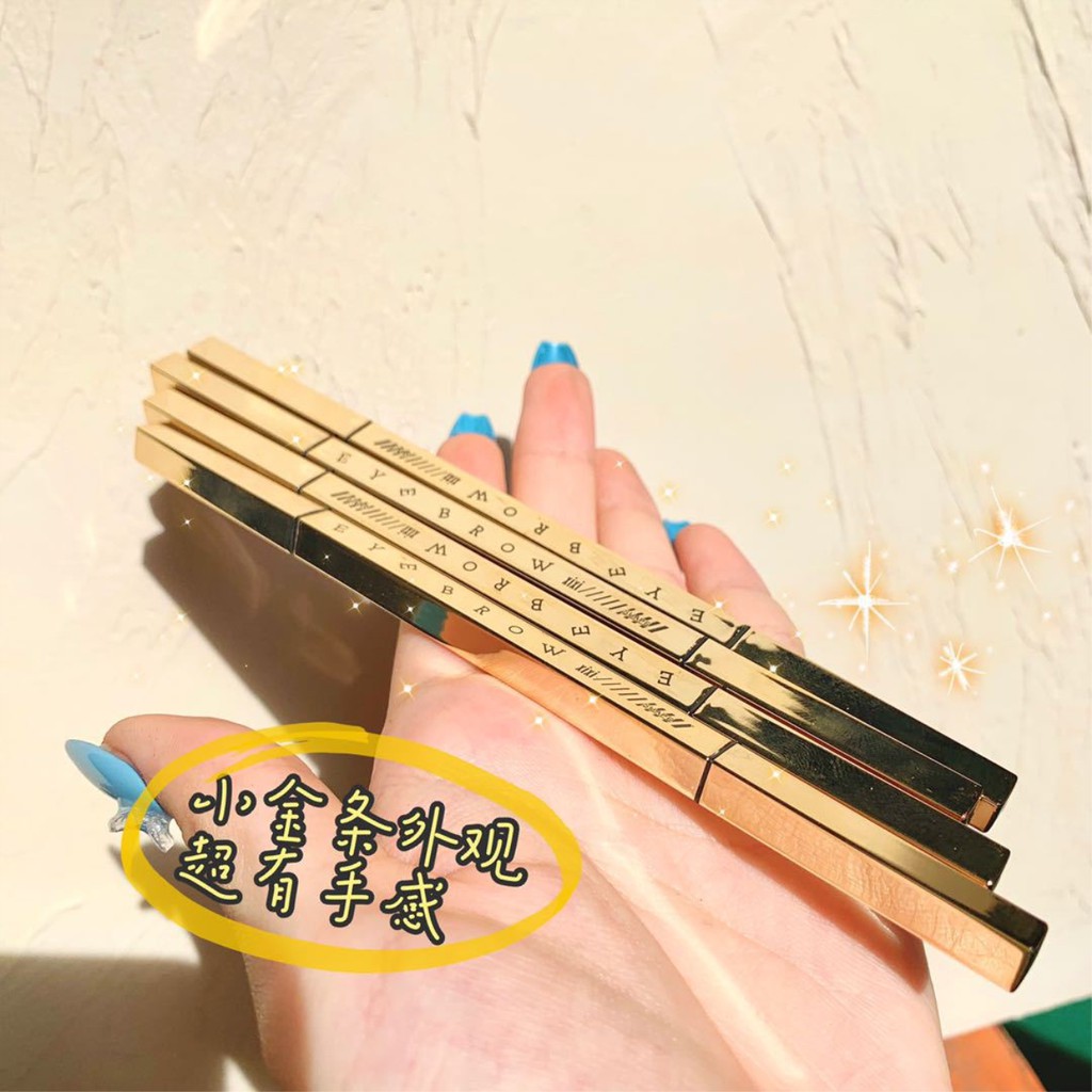 (Hàng Mới Về) Bút Kẻ Lông Mày Hai Đầu + Cọ 2 Trong 1 Xoay Tự Động Chống Thấm Nước Lâu Trôi 32k