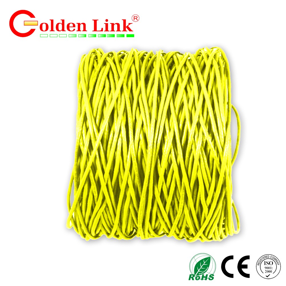 Thùng cáp mạng LAN UTP CAT 6 Golden Link Platinum Taiwan màu vàng (305M)