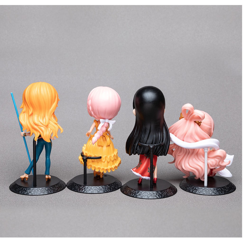 (Bán lỗ) Bộ 4 mô hình nhân vật nữ truy tìm kho báu hải tặc One piece - Nami, Boa Hancock, Công chúa Shirahoshi, Rebecca