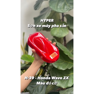 Màu xe máy hyper đỏ honda wave zx 1k - 1 lít