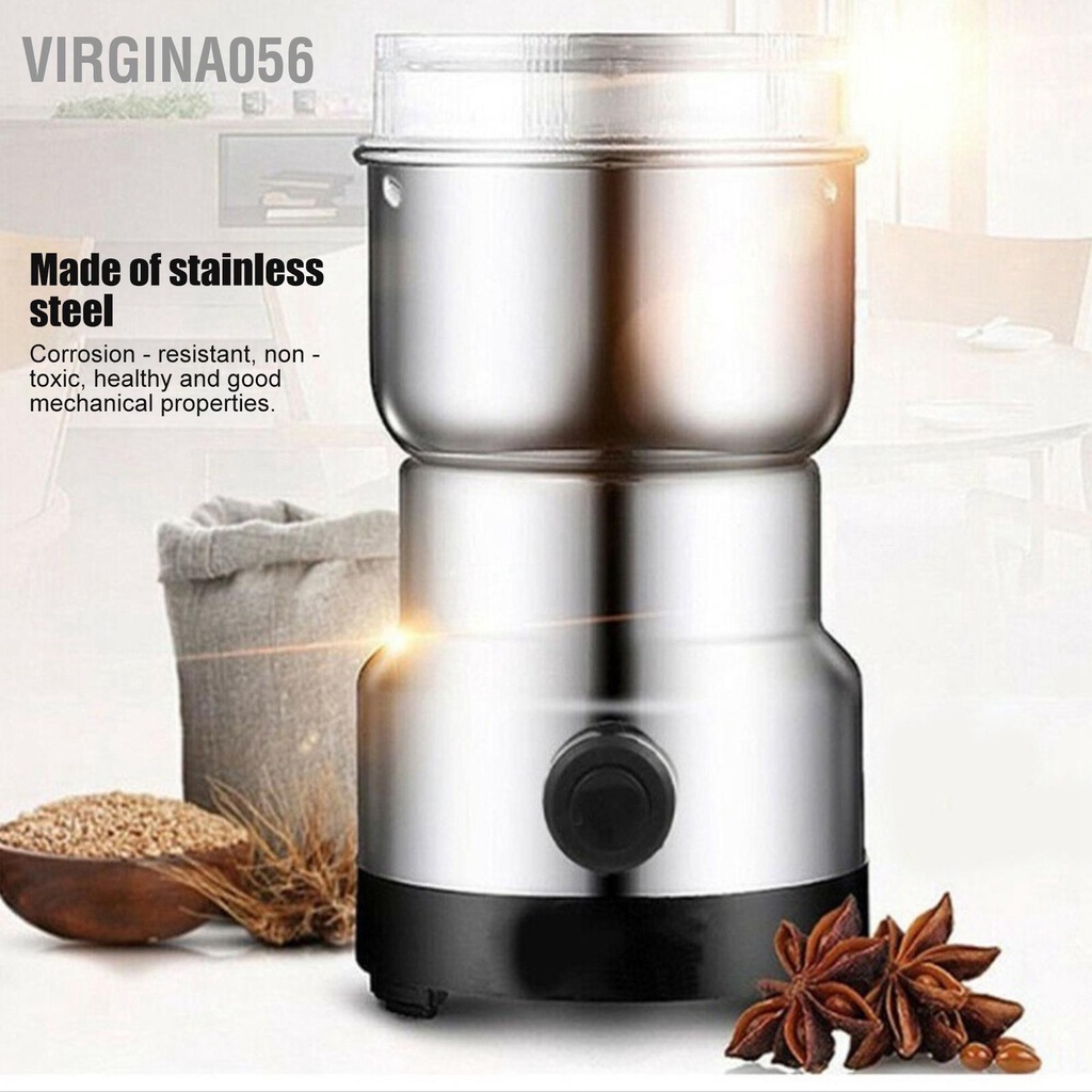 Có thể bán buôn Thép không gỉ Điện gia vị cà phê Hạt ngũ cốc Máy xay thảo mộc nghiền sinh tố Dụng cụ nhà bếp Virgina056 Hàng giao ngay