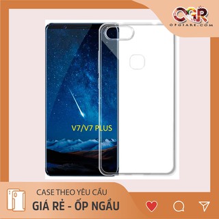 Ốp vivo V7/V7 plus silicon dẻo trong suốt.