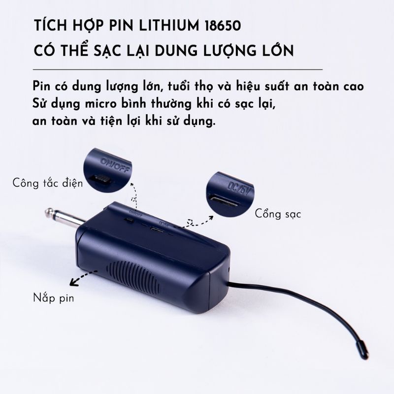 Micro không dây cao cấp JSJ W-15 - Micro Cặp
