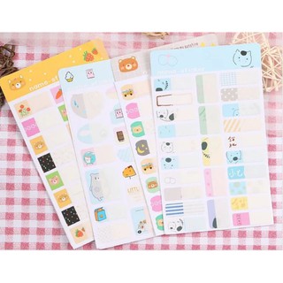 Name Sticker tự viết, Tem dán đánh dấu tên lên đồ dùng cá nhân