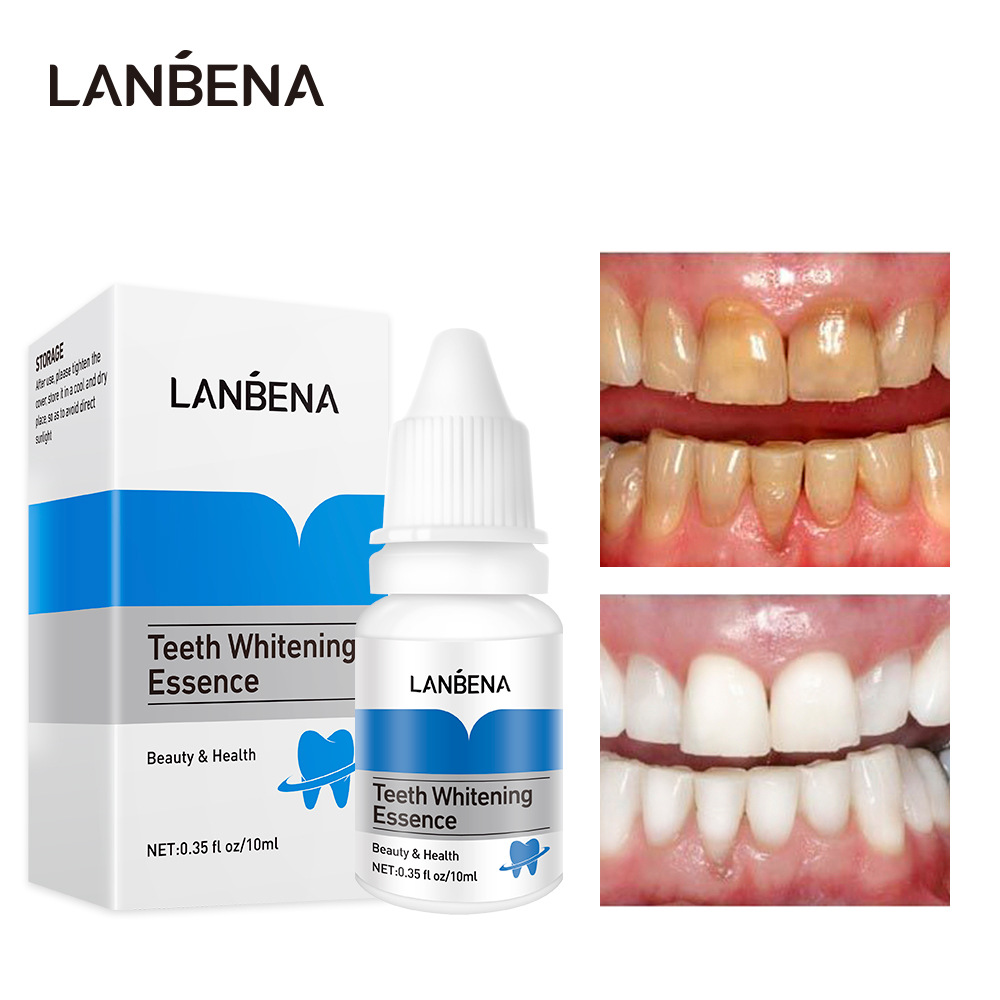 LANBENA Serum làm trắng răng vệ sinh miệng tẩy mảng bám do hút thuốc hiệu 10ml