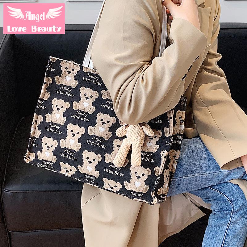 Túi Xách Canvas Thời Trang Hàn Quốc 2022 Dễ Phối Đồ Cho Nữ