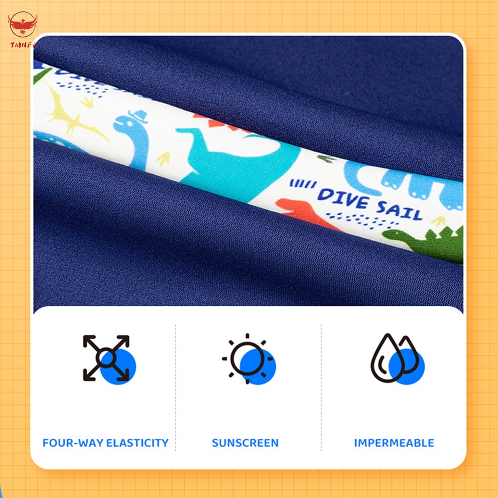 Bộ Đồ Bơi Lặn Một Mảnh Tay Dài Chống Nắng Siêu Bền Thời Trang Cho Bé