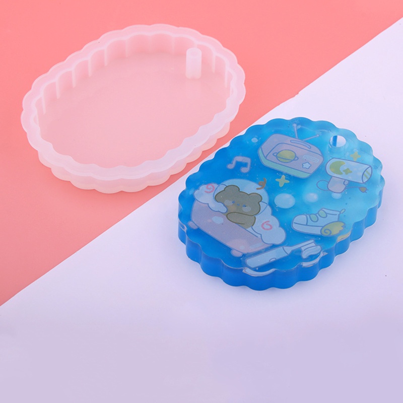 Khuôn Silicone Hình Oval / Tròn / Trái Tim Làm Đồ Thủ Công