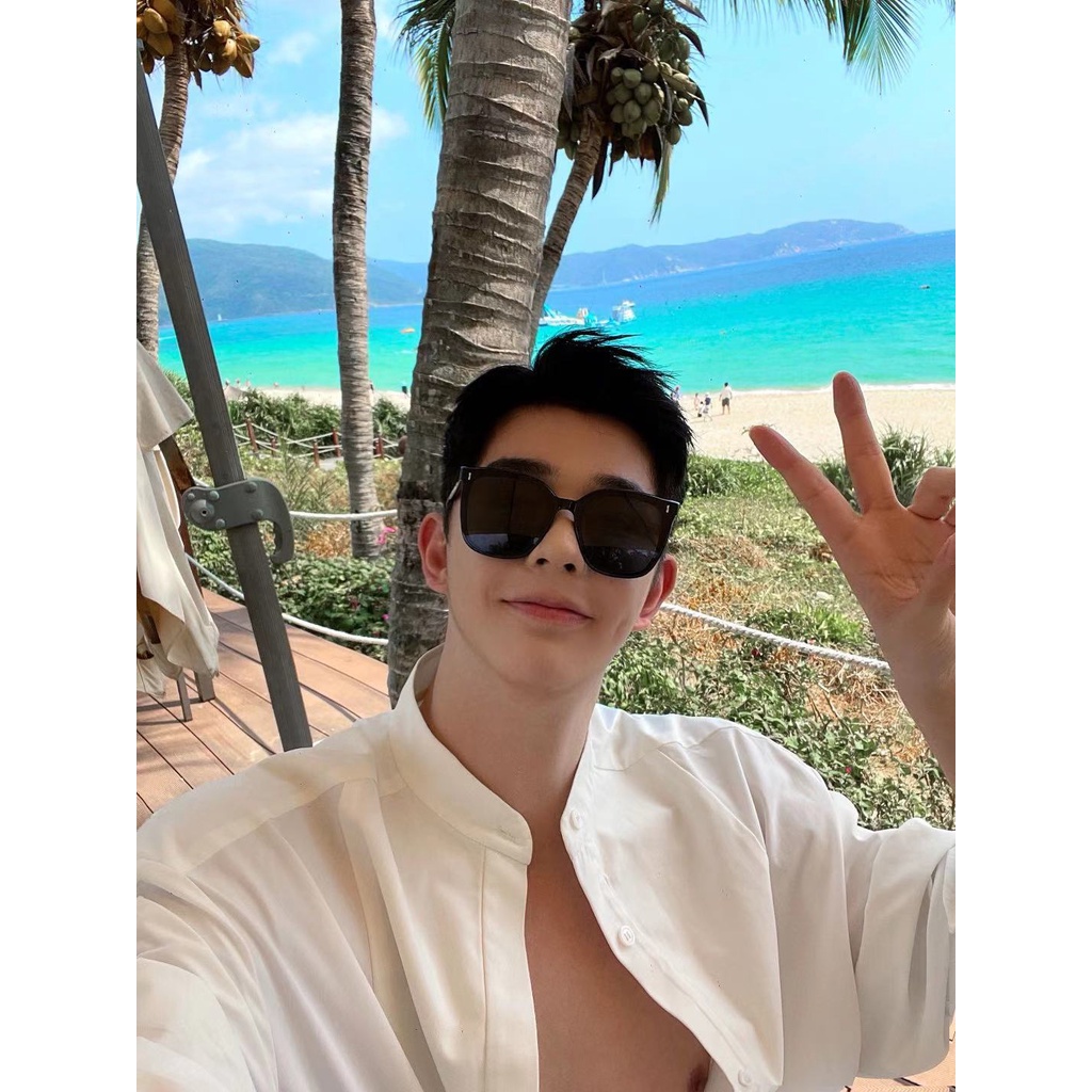 Kính râm nữ thời trang GM Frida 2024 chống tia UV400 tặng kèm bao da và khăn lau đựng kính