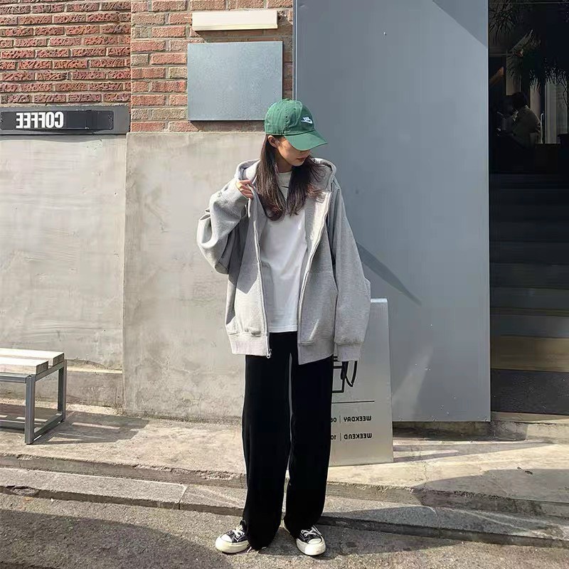 Khoác Nỉ Tay To Trơn Dáng Rộng Nam Nữ Unisex Mũ 2 Lớp Tay Bồng Chất Nỉ Dày Đẹp