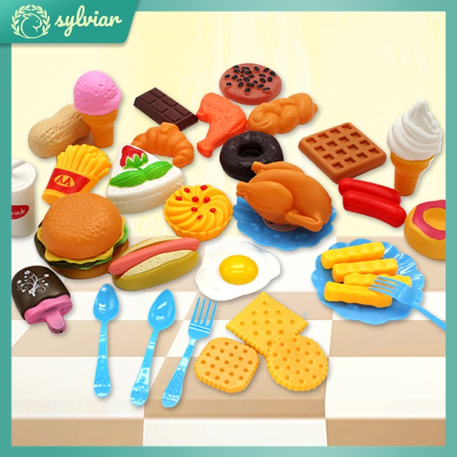 Đồ Chơi Thức Ăn Nhanh Mini Bằng Nhựa Hình Thức Ăn Nhanh Cho Bé