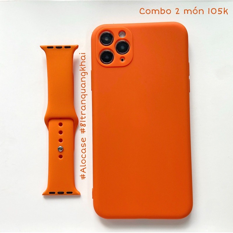 Combo 2 món ốp iPhone + dây đồng hồ apple watch