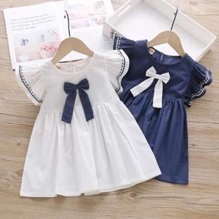 Váy xoè nơ ngực-lileoshop