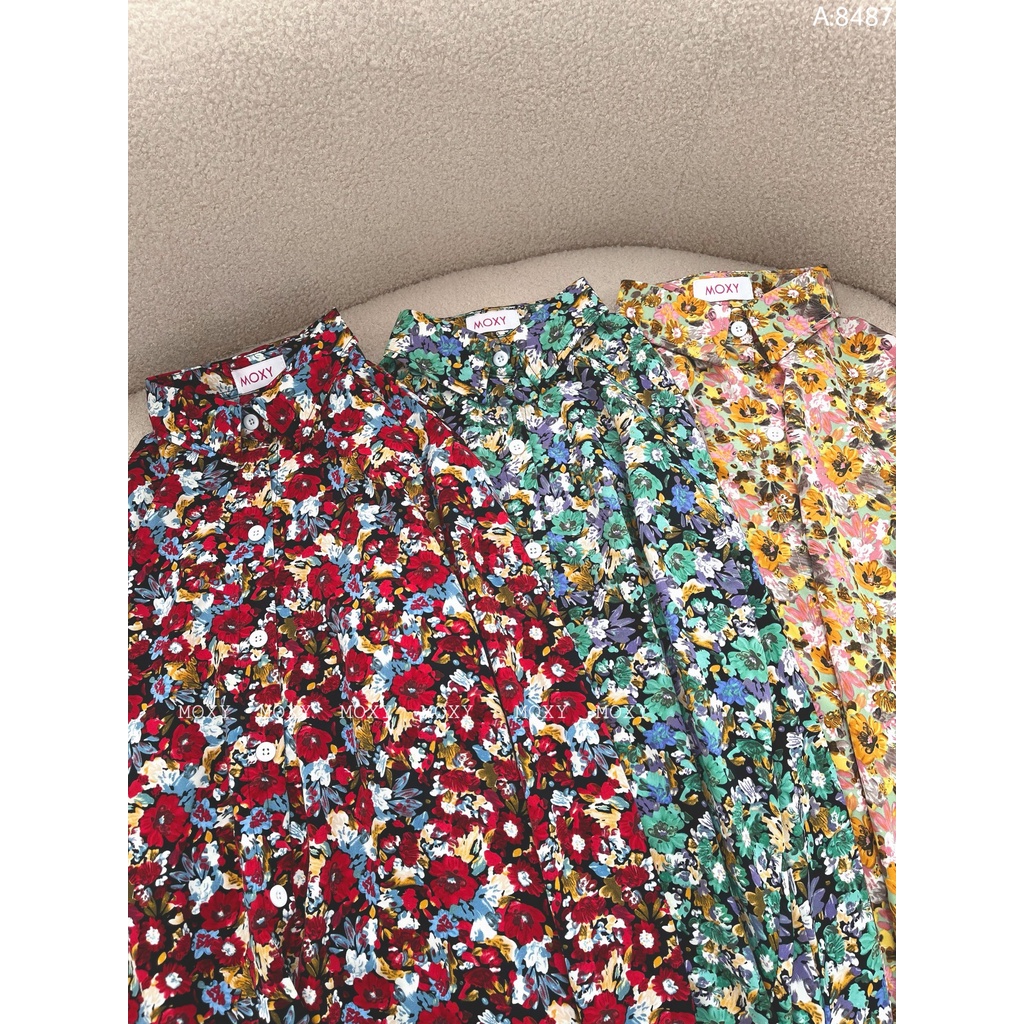 SP008487-Áo somi hoa