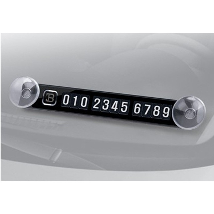 Bảng ghi số điện thoại hút kính trên ô tô