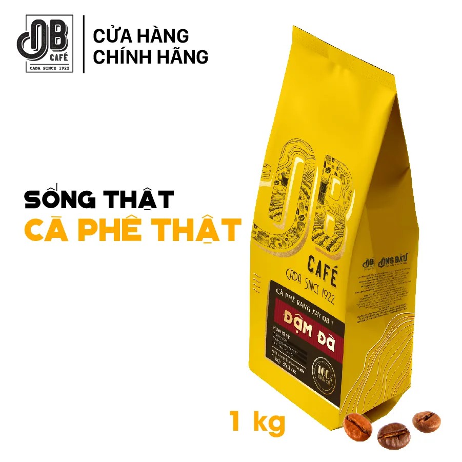 Ông Bầu Cà Phê Rang Xay OB1 Đậm Đà Túi 1kg