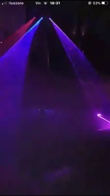 Đèn lade 4 cửa hình vòng cung pun 7 màu