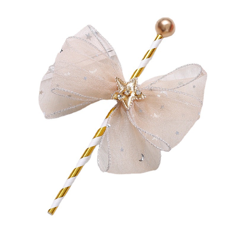 Phụ Kiện Trang Trí Bánh Kem Sinh Nhật Hình Hoạt Hình Thắt Nơ Dễ Thương