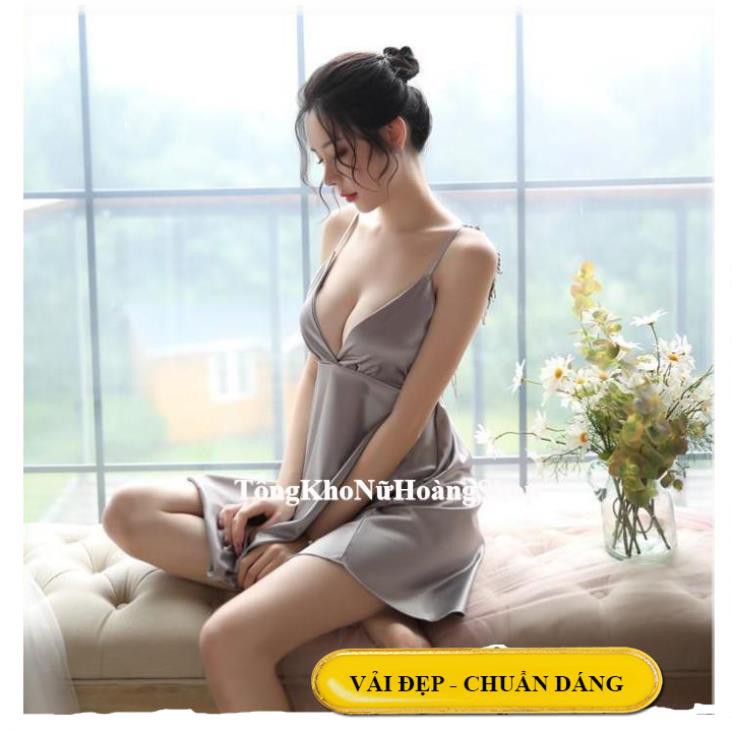 [ Chất Đẹp - Form Chuẩn]Váy ngủ lụa satin đẹp sang B1020 - đầm ngủ cao cấp | BigBuy360 - bigbuy360.vn