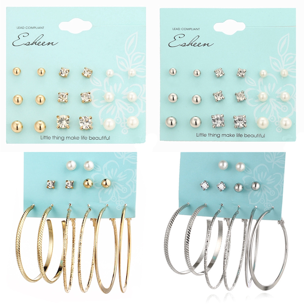 Bộ Khuyên Tai Nhiều Kiểu Dáng Thời Trang Cho Nữ