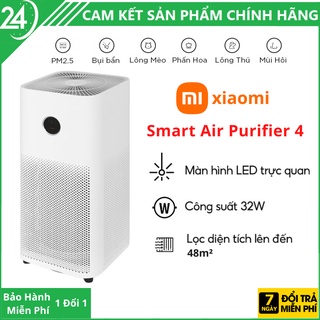 Máy lọc không khí Xiaomi Mi Air Purifier 4, 4 Lite khử mùi, diệt khuẩn - Bảo Hành 24 tháng (Bản Quốc Tế)