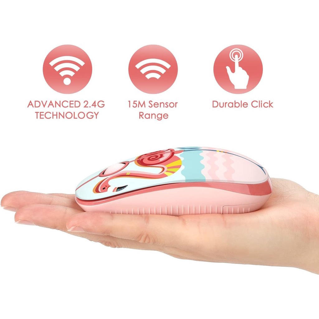 Chuột không dây 1600dpi 2.4G Tiếng Ồn Thấp