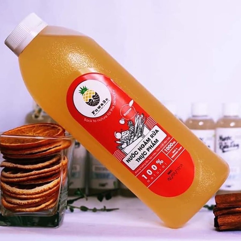 Nước ngâm rửa thực phẩm hữu cơ Fuwa3e chai 1 Lít