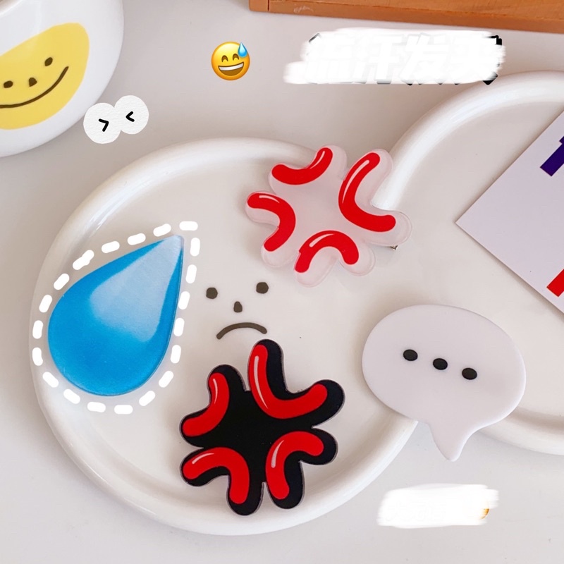 Kẹp tóc emoji dễ thương
