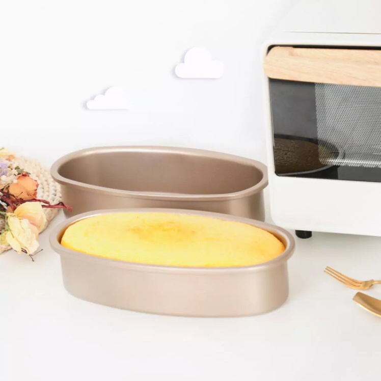 Khuôn Làm Bánh Chống Dính Hình Bầu Dục