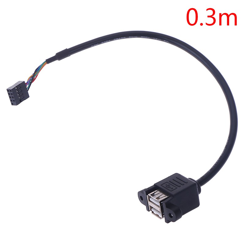 Dây cáp nối dài chuyển đổi cổng 9 pin sang 2 cổng USB 2.0 chuyên dụng đa năng
