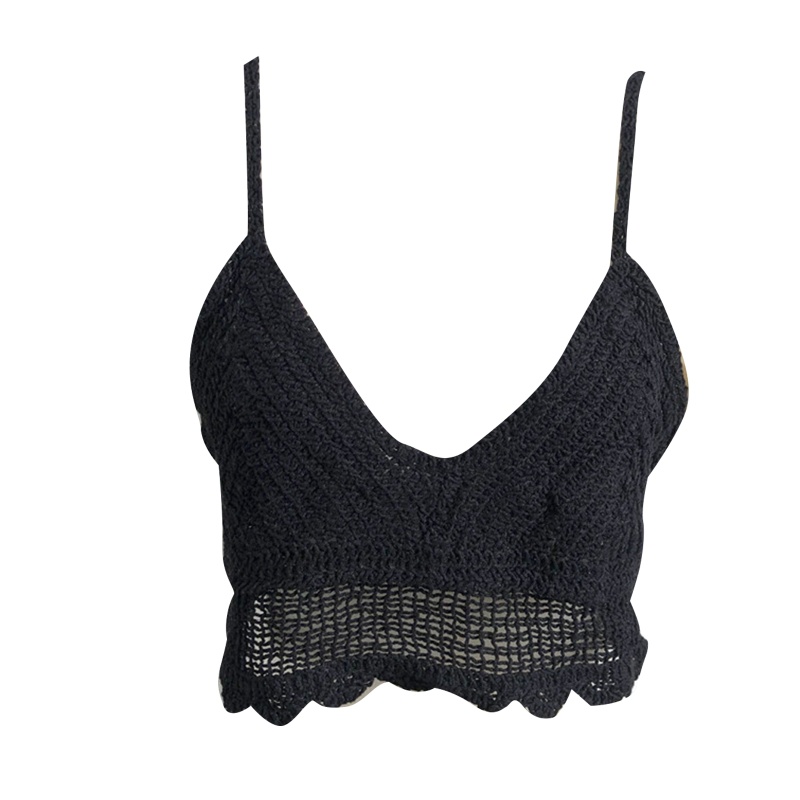 Áo Croptop Dệt Kim Màu Trơn Thời Trang Dành Cho Nữ