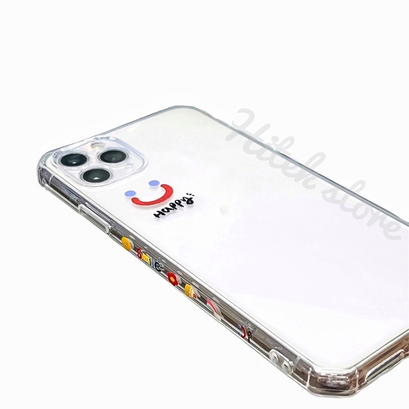 Ốp happy ip 13 mini/ 12 mini/ Xs Max silicon dẻo chống va đập ( đủ mã từ X trở lên tới 12 pro max)