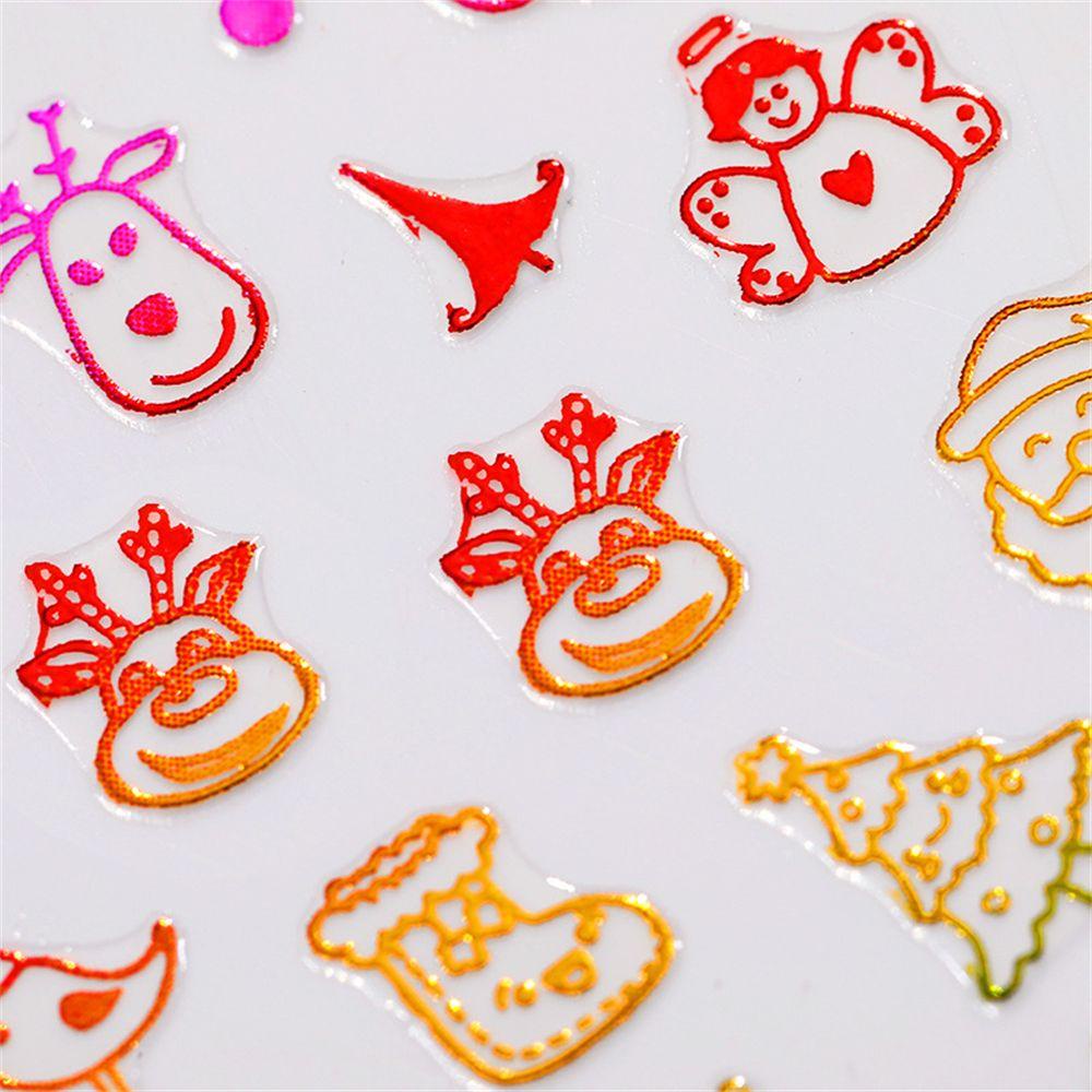 Nhãn Dán Trang Trí Móng Tay Hình Lá Phong Giáng Sinh