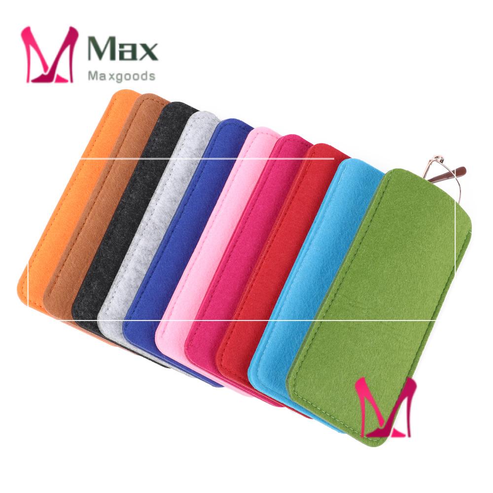 Túi Đựng Mắt Kính Bằng Vải Nỉ Mềm Màu Trơn Thời Trang