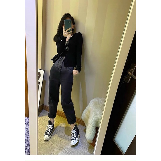 Quần jeans baggy phối màu bigsize (55-90kg)
