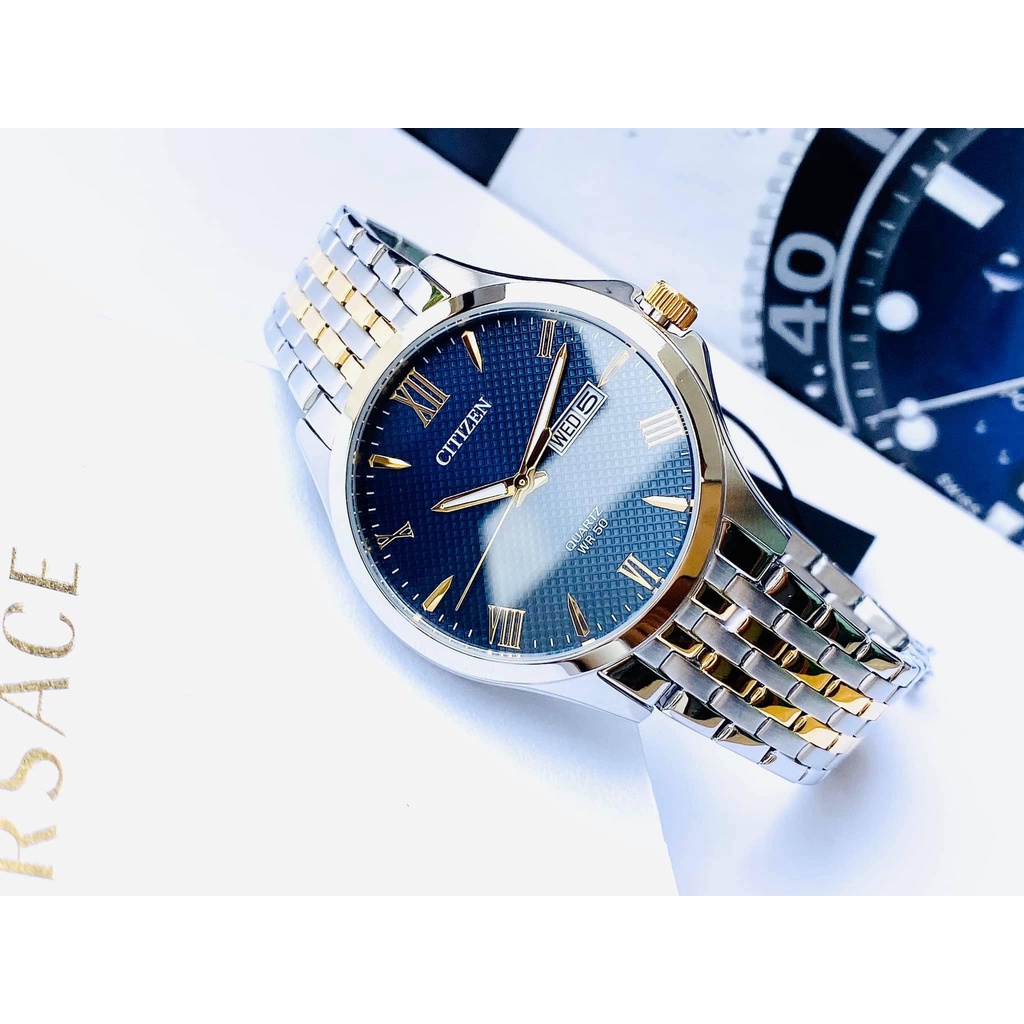 Đồng Hồ Nam Chính Hãng CITIZEN Quartz  BF2024-50L Tặng Kèm Dây Da Cao Cấp