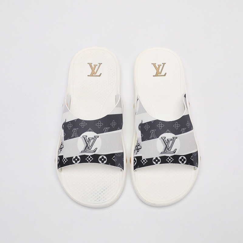 Dép thời trang nam cao cấp Louis Vuitton = LV da thật màu mới của 2020 phiên bản nâng cấp.