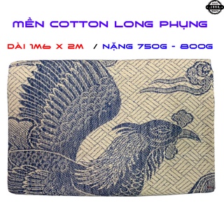 Mền chỉ cotton con rồng xanh dương 1m5 x 2m , 700g - 800g