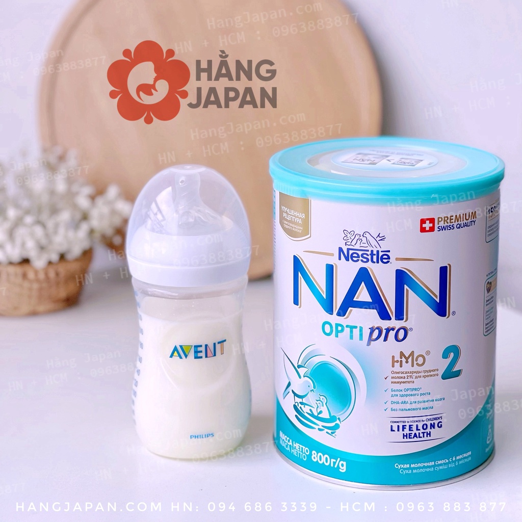 Sữa Nan optipro HMO của Nga số 1,2,3,4 mẫu mới 800g