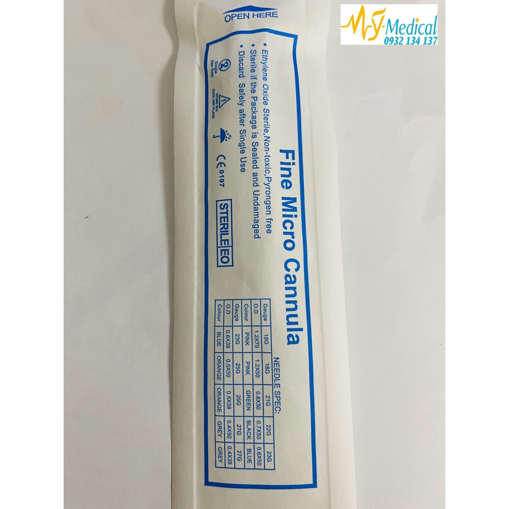 Kim Canula 18G 23G 25G 27G 30G