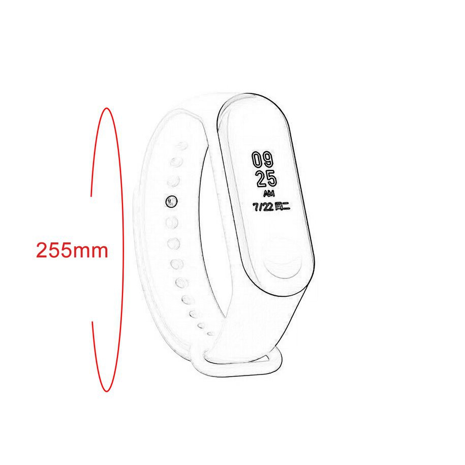 Dây Đeo Silicon Thay Thế Cho Đồng Hồ Thông Minh Xiaomi Mi Band 3