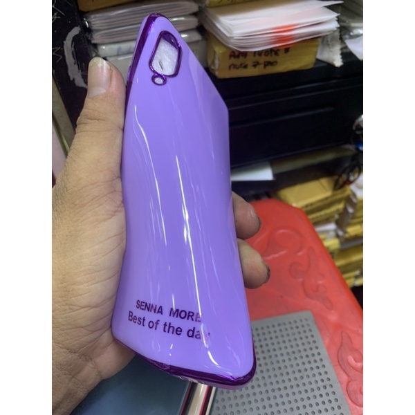 Ốp lưng Samsung A90-5G dẻo viền xi lưng màu bóng