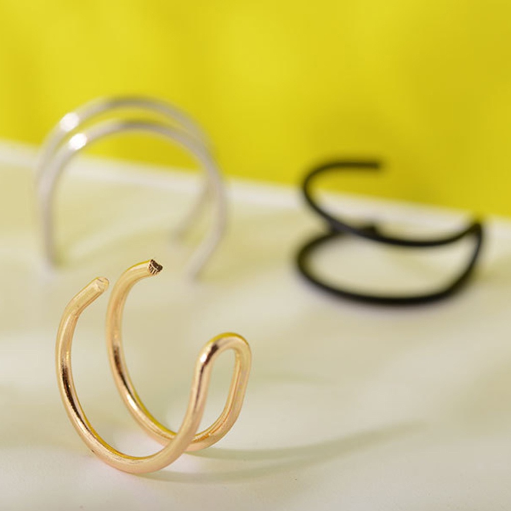 1 Khuyên Tai Kẹp Vành Thiết Kế Đơn Giản Cho Nữ