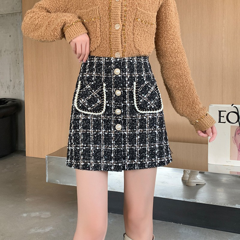 Chân váy dạ khuy túi quảng châu | BigBuy360 - bigbuy360.vn