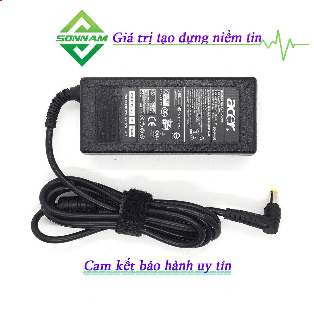 SẠC LAPTOP ACER 19V-3.42A  SỬ DỤNG HẦU HẾT CÁC DÒNG MÁY ACER