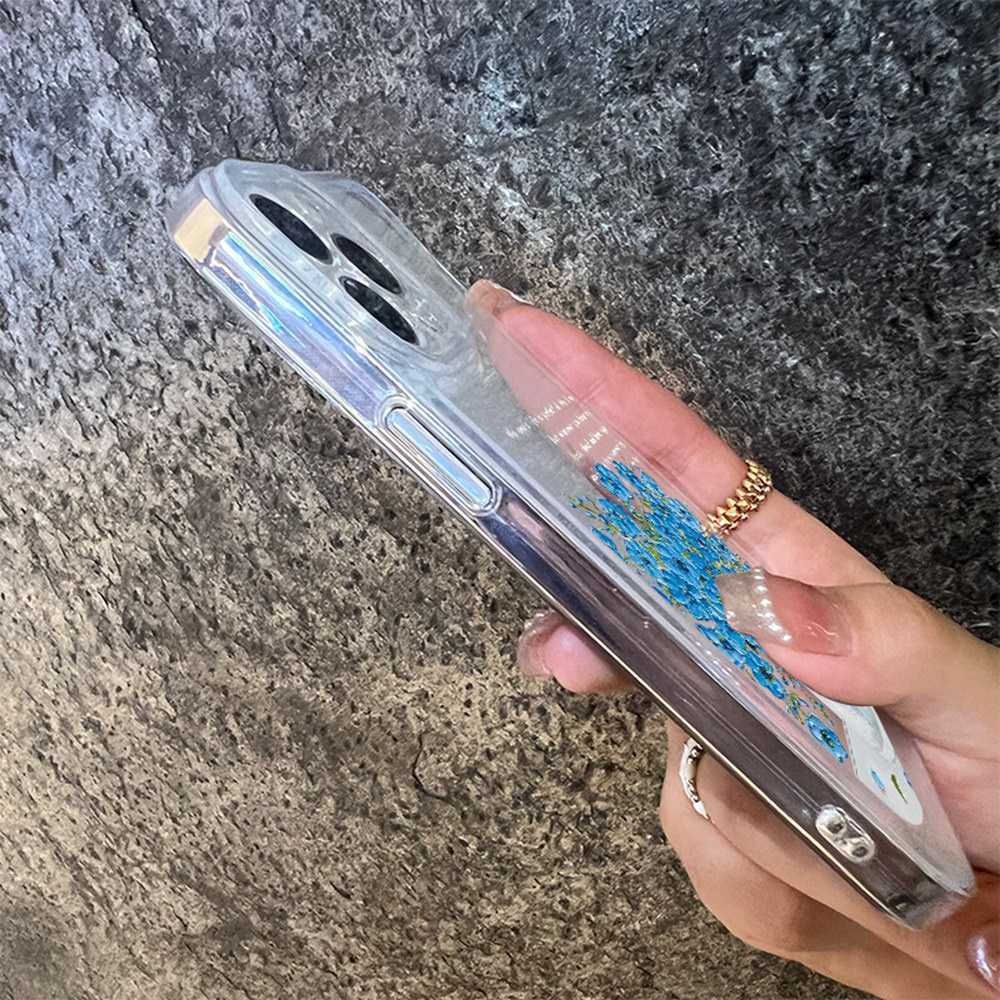 Ốp Điện Thoại TPU Trong Suốt Hình Hoa Cho iPhone 13 12 11 Pro Max 13 Mini X XR XS Max SE 2020 2022 6 6S 7 8 Plus
