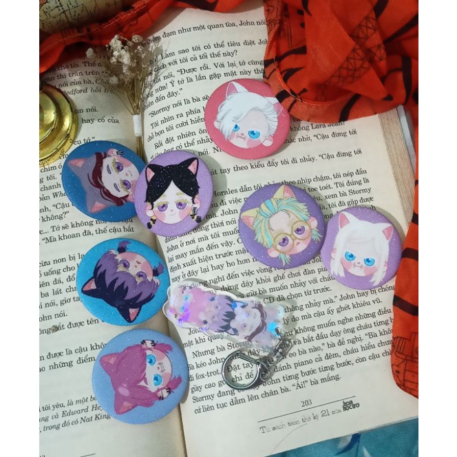 Badge/huy hiệu Ran, Rindou, Sanzu