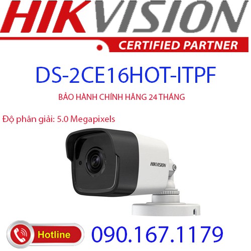 Camera 4 in 1 hồng ngoại 5.0 Megapixel HIKVISION DS-2CE16H0T-ITPF