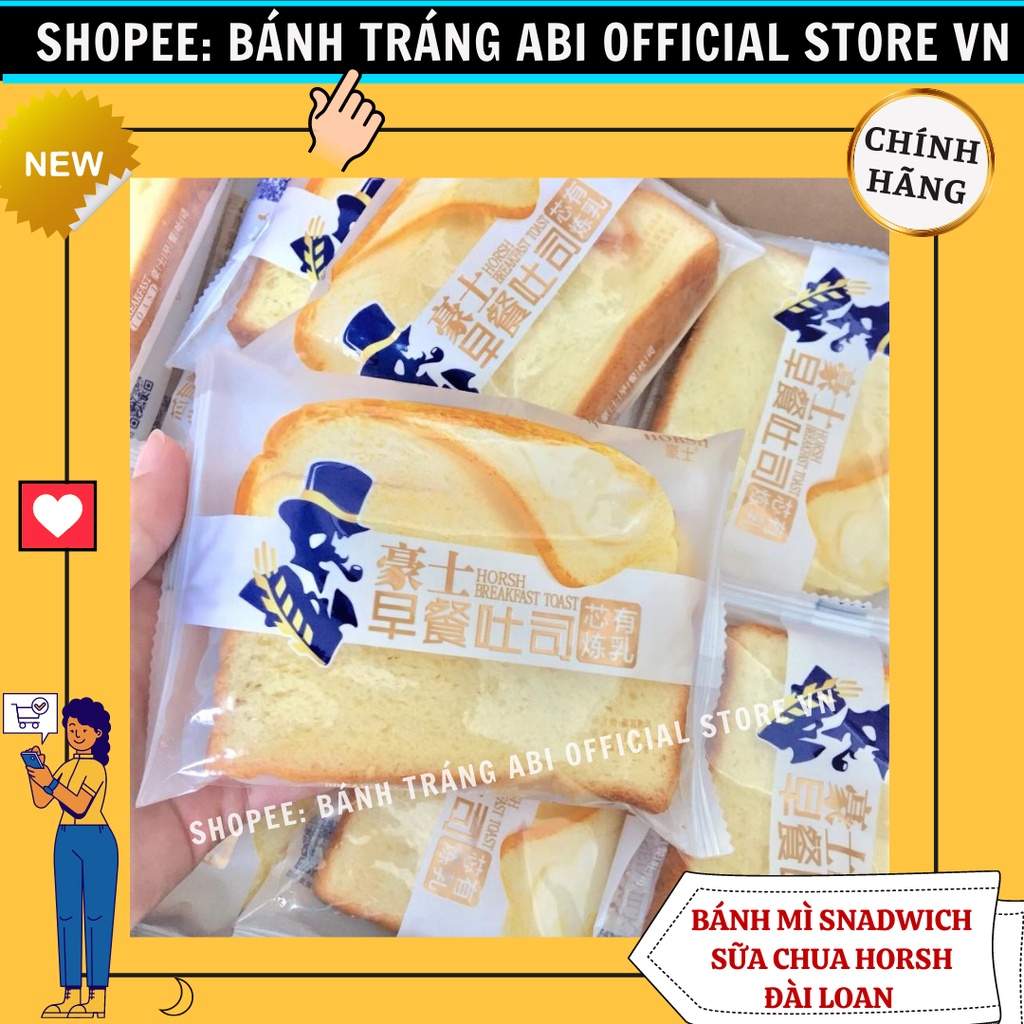 Bánh mì kẹp sandwich sữa chua Horsh ông già NSX MỚI T2/2022